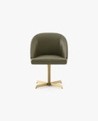 Laskasas LOREN office Dining Chair & Bench Berlin Forest Leather - Araco Interiors