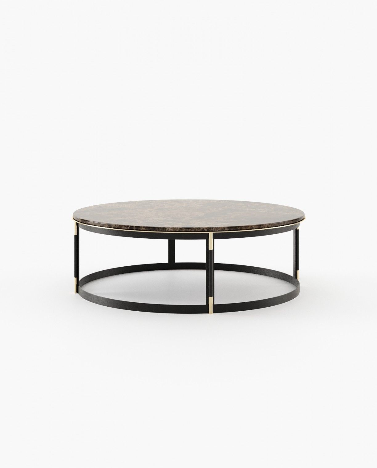 Laskasas LYSSA Coffee Table Emperador Dark Polished Marble - Araco Interiors