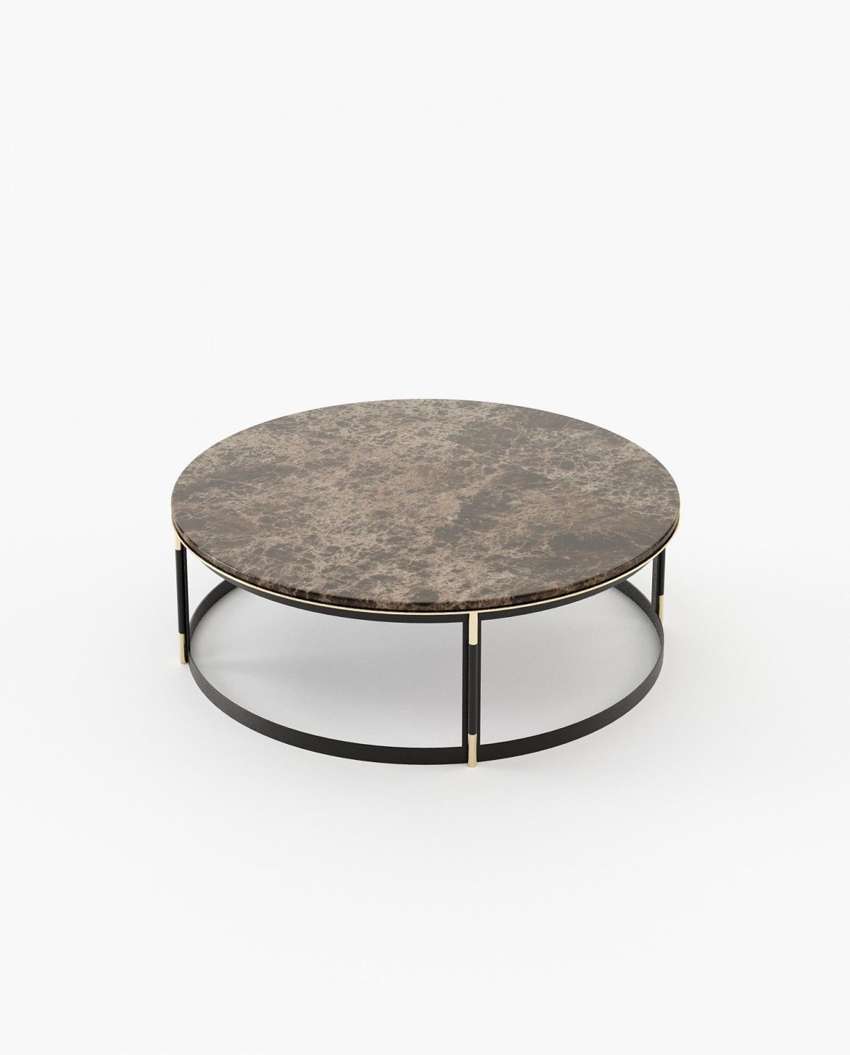 Laskasas LYSSA Coffee Table Emperador Dark Polished Marble - Araco Interiors