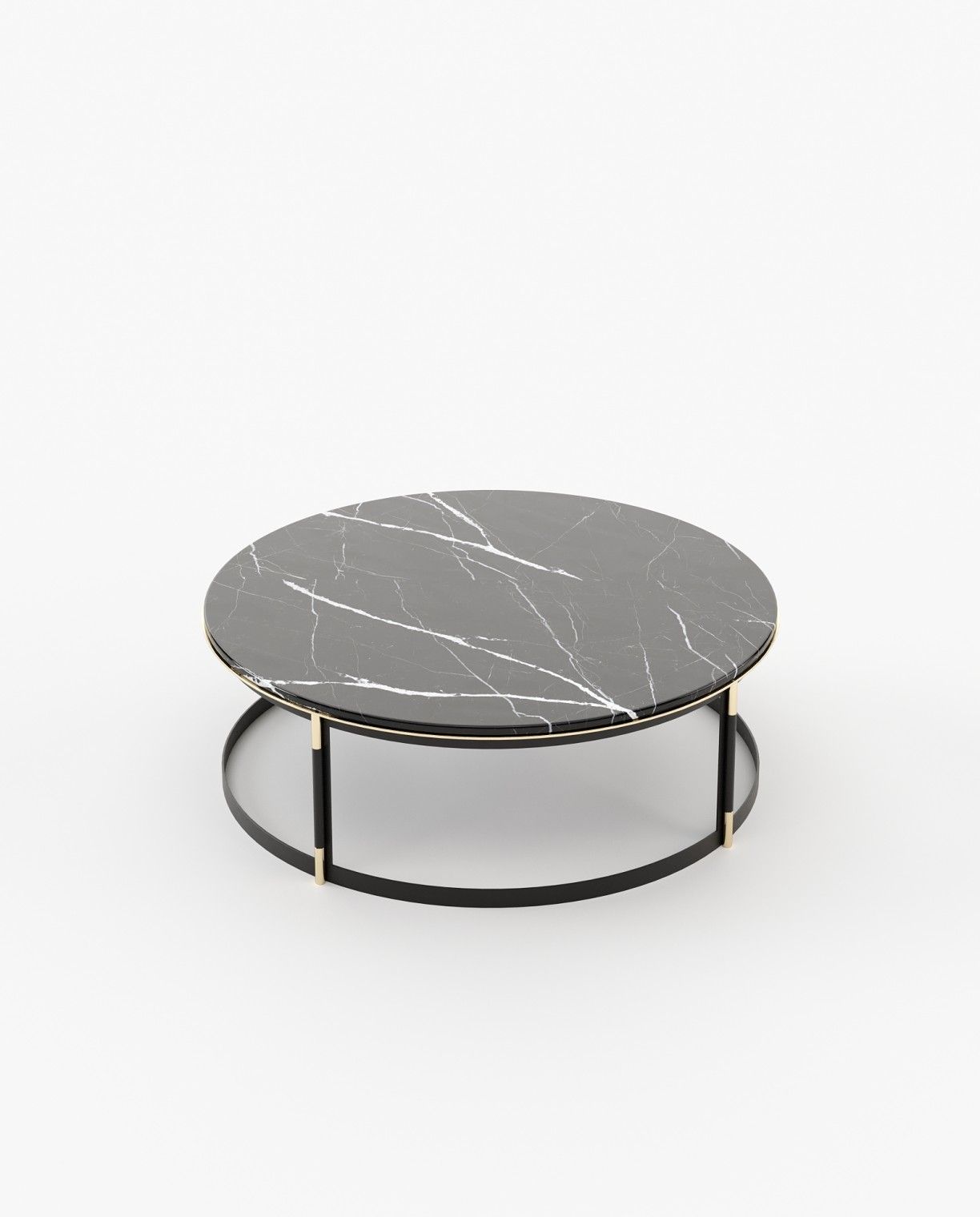 Laskasas LYSSA Coffee Table Nero Marquina Polished Marble - Araco Interiors