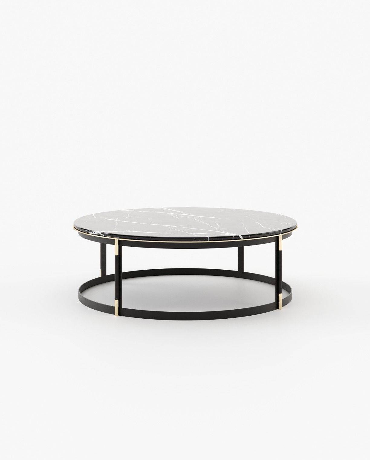 Laskasas LYSSA Coffee Table Nero Marquina Polished Marble - Araco Interiors