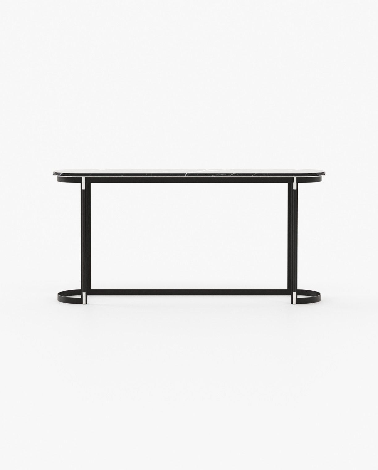Laskasas LYSSA Console Table Nero Marquina Polished Marble - Araco Interiors
