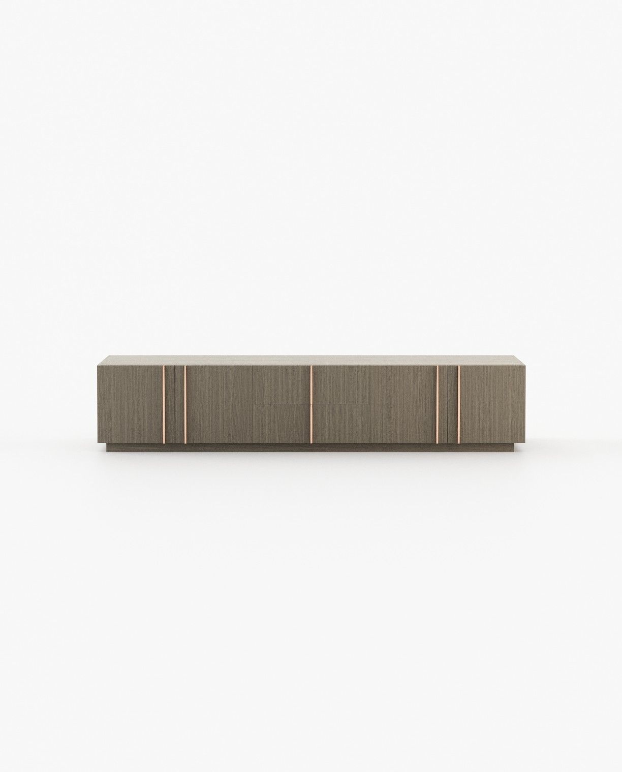 Laskasas MACAU Media Unit Aged Oak Veneer Matte - Araco Interiors