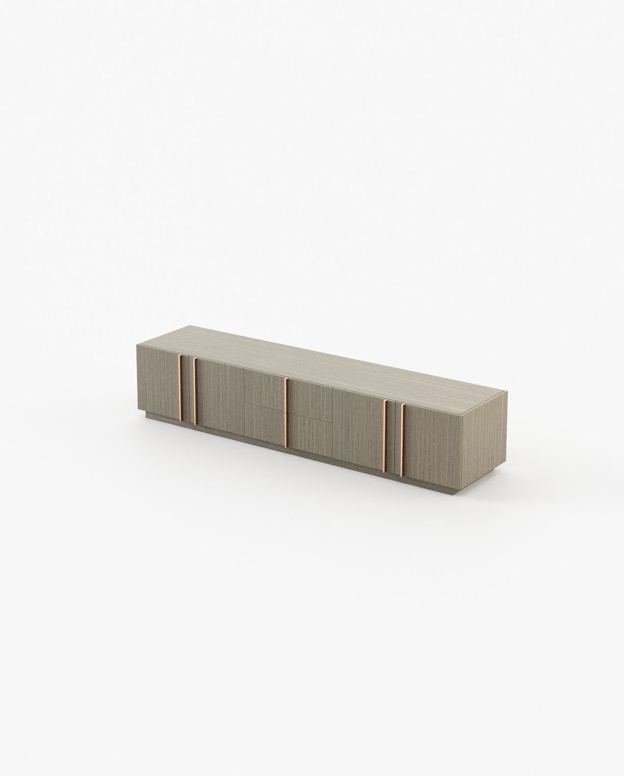 Laskasas MACAU Media Unit Aged Oak Veneer Matte - Araco Interiors