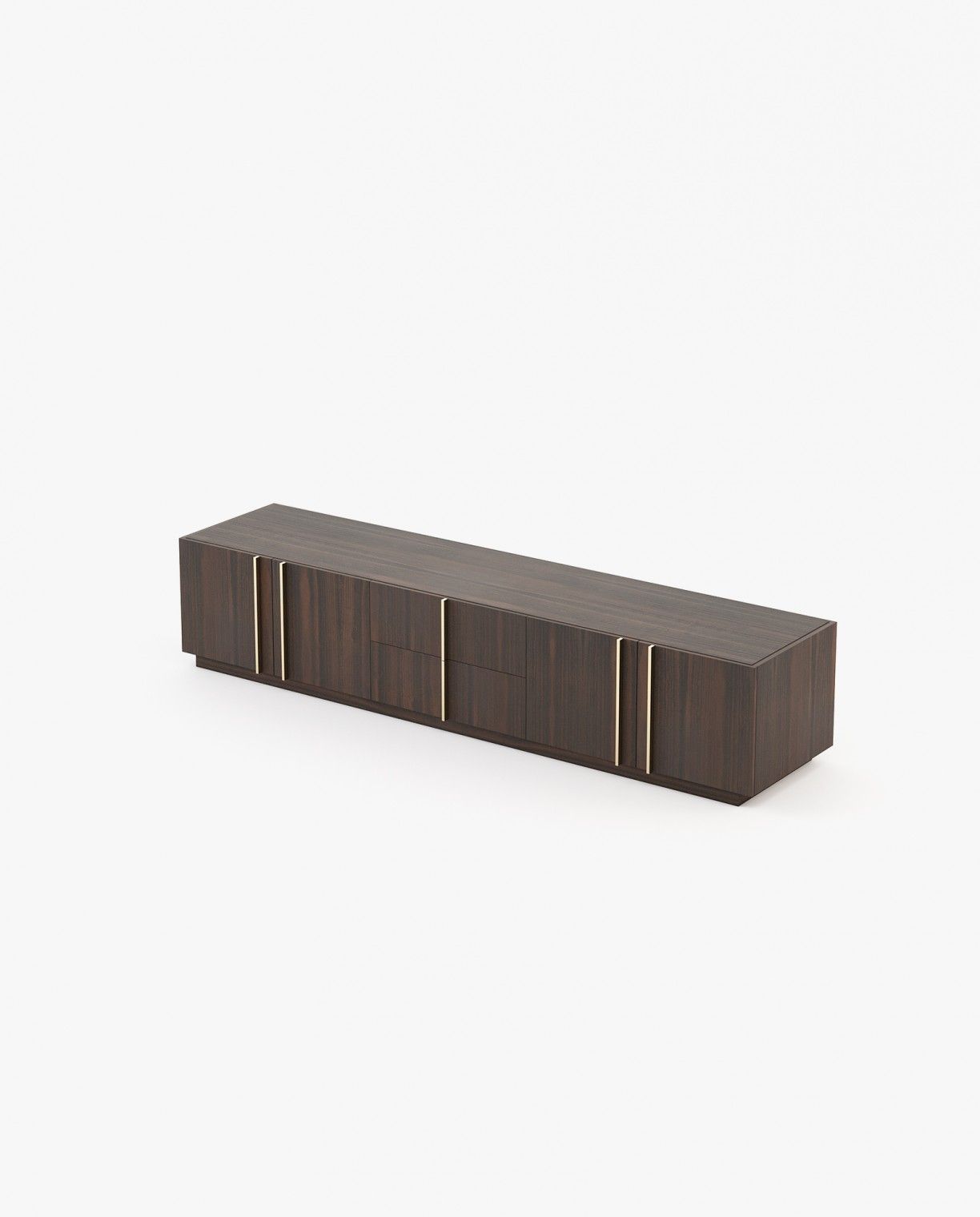 Laskasas MACAU Media Unit Smoked Eucalyptus Veneer Matte - Araco Interiors