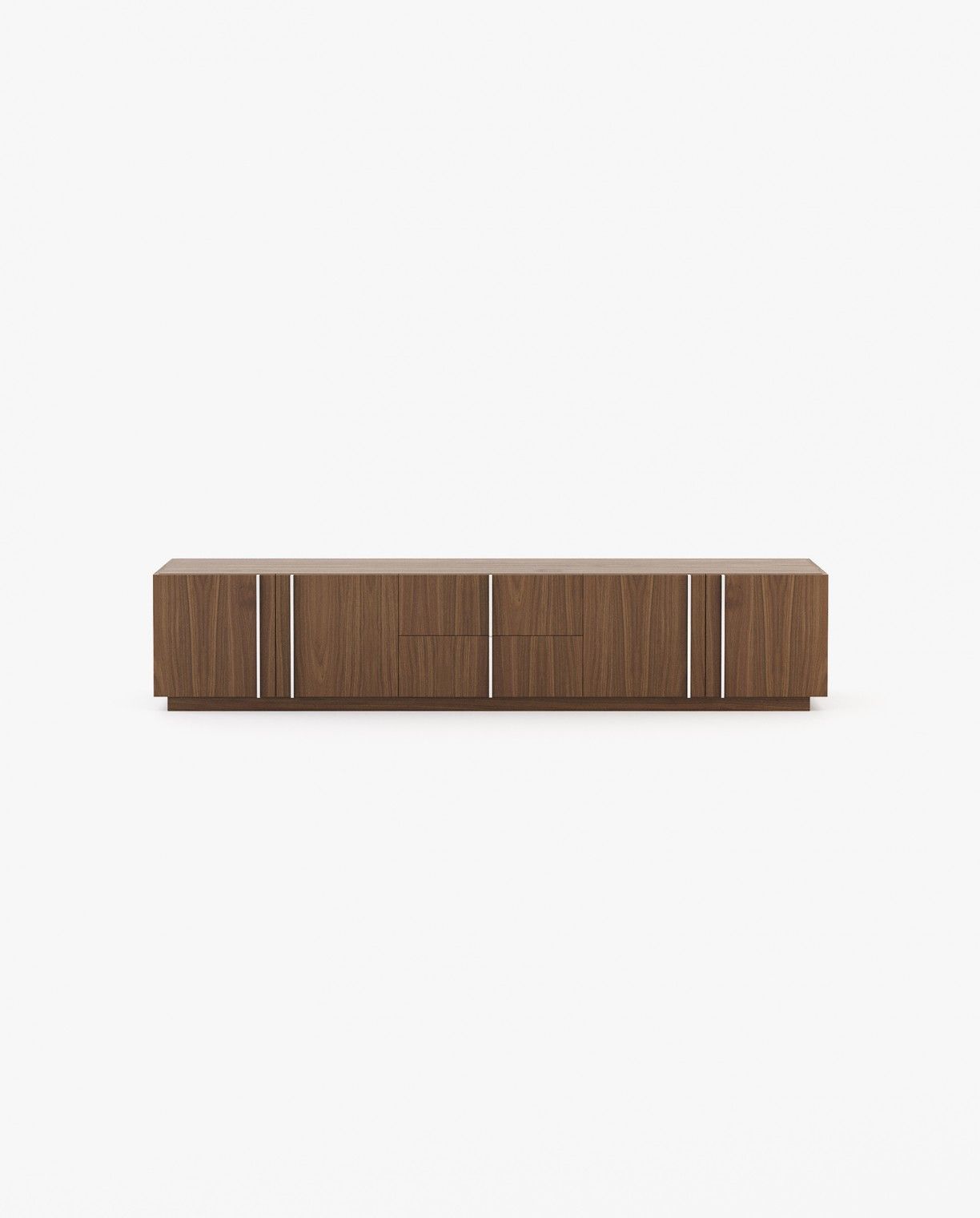 Laskasas MACAU Media Unit Walnut Veneer Matte - Araco Interiors