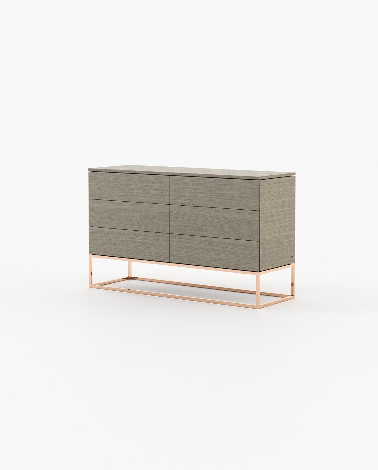 Laskasas MALE Set of 6 Chest of Drawers Aged Oak Veneer Matte - Araco Interiors
