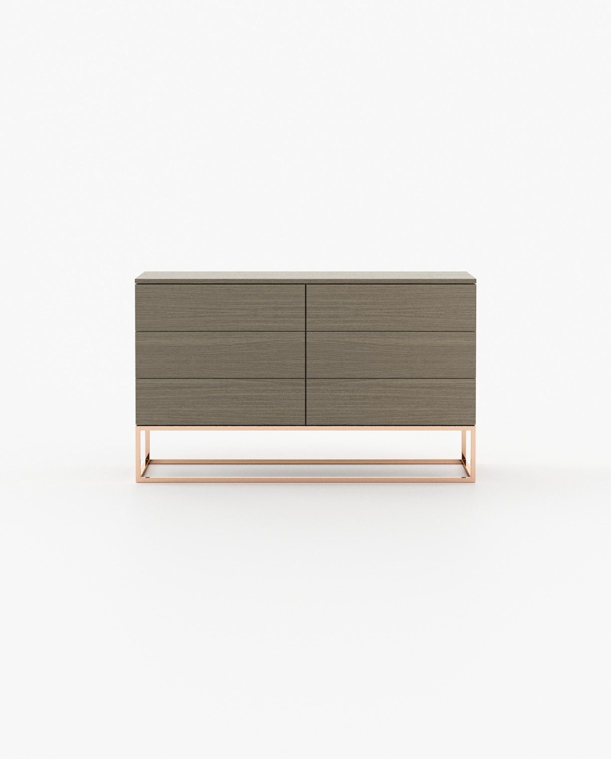 Laskasas MALE Set of 6 Chest of Drawers Aged Oak Veneer Matte - Araco Interiors
