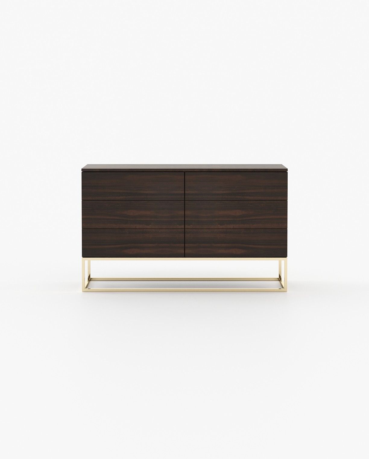 Laskasas MALE Set of 6 Chest of Drawers Smoked Eucalyptus Veneer Matte - Araco Interiors