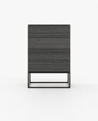 Laskasas MALE Tallboy Chest of Drawers Grey Eucalyptus Veneer Matte - Araco Interiors