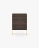 Laskasas MALE Tallboy Chest of Drawers Smoked Eucalyptus Veneer Matte - Araco Interiors