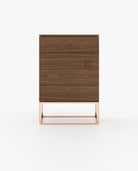 Laskasas MALE Tallboy Chest of Drawers Walnut Veneer Matte - Araco Interiors
