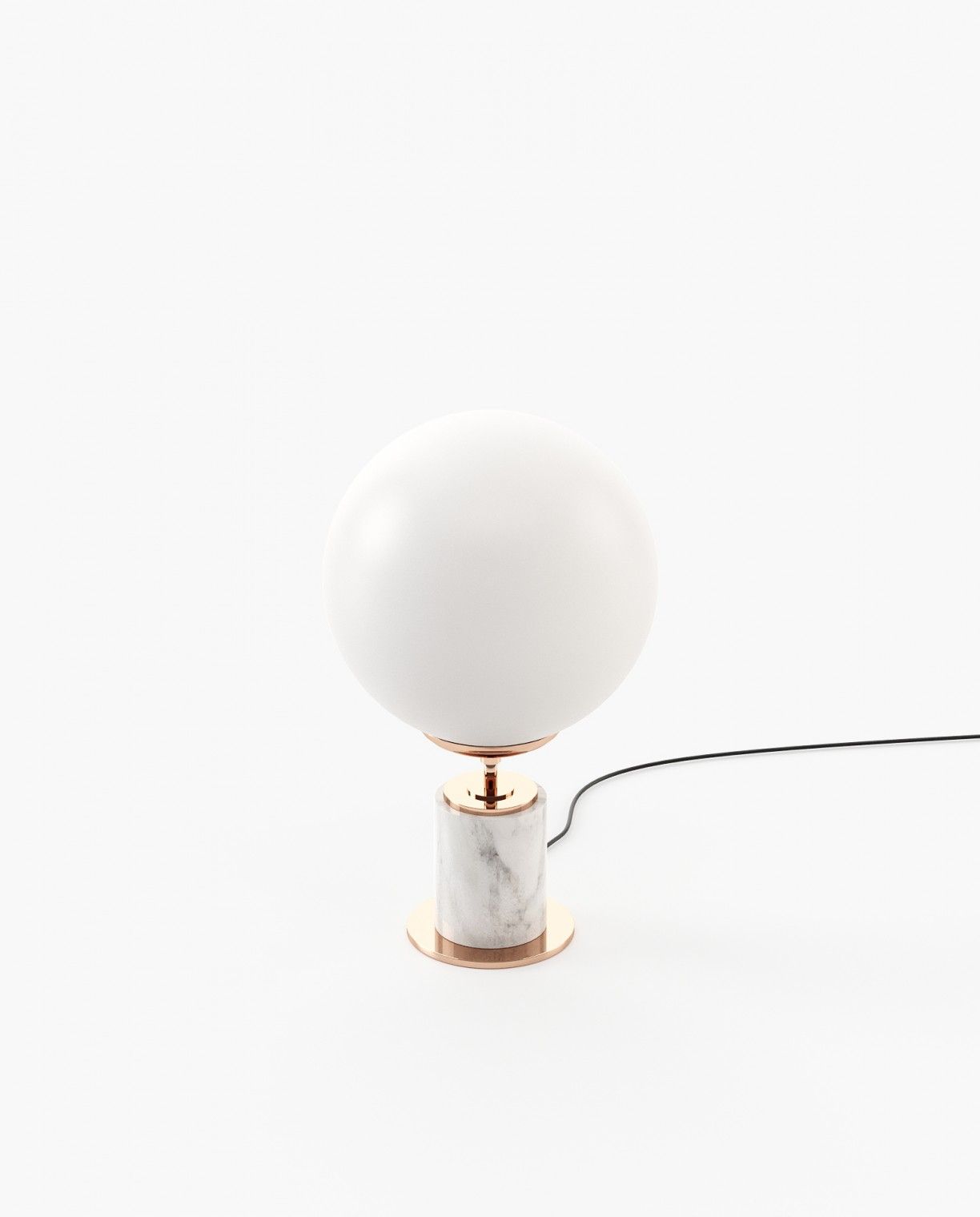 Laskasas MARCEL Table & Desk Lamp Carrara Marble - Araco Interiors