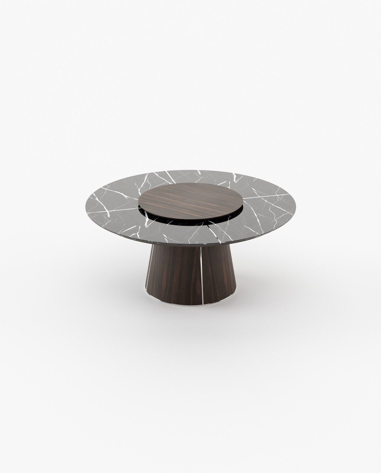 Laskasas MARILYN Dining & Bar Table Smoked Eucalyptus Veneer Matte - Araco Interiors