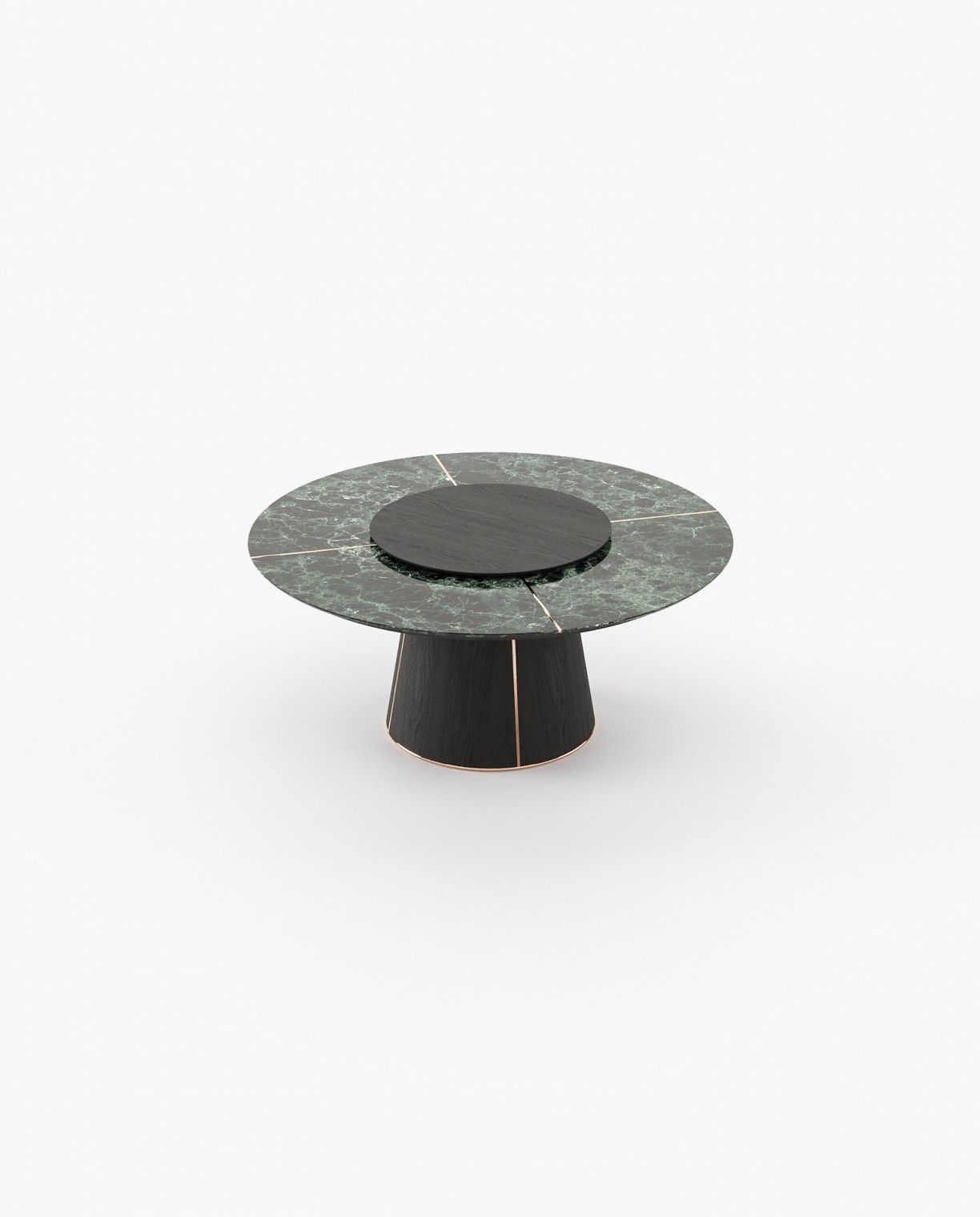 Laskasas MARILYN Dining & Bar Table Verde Issorie Polished Marble - Araco Interiors