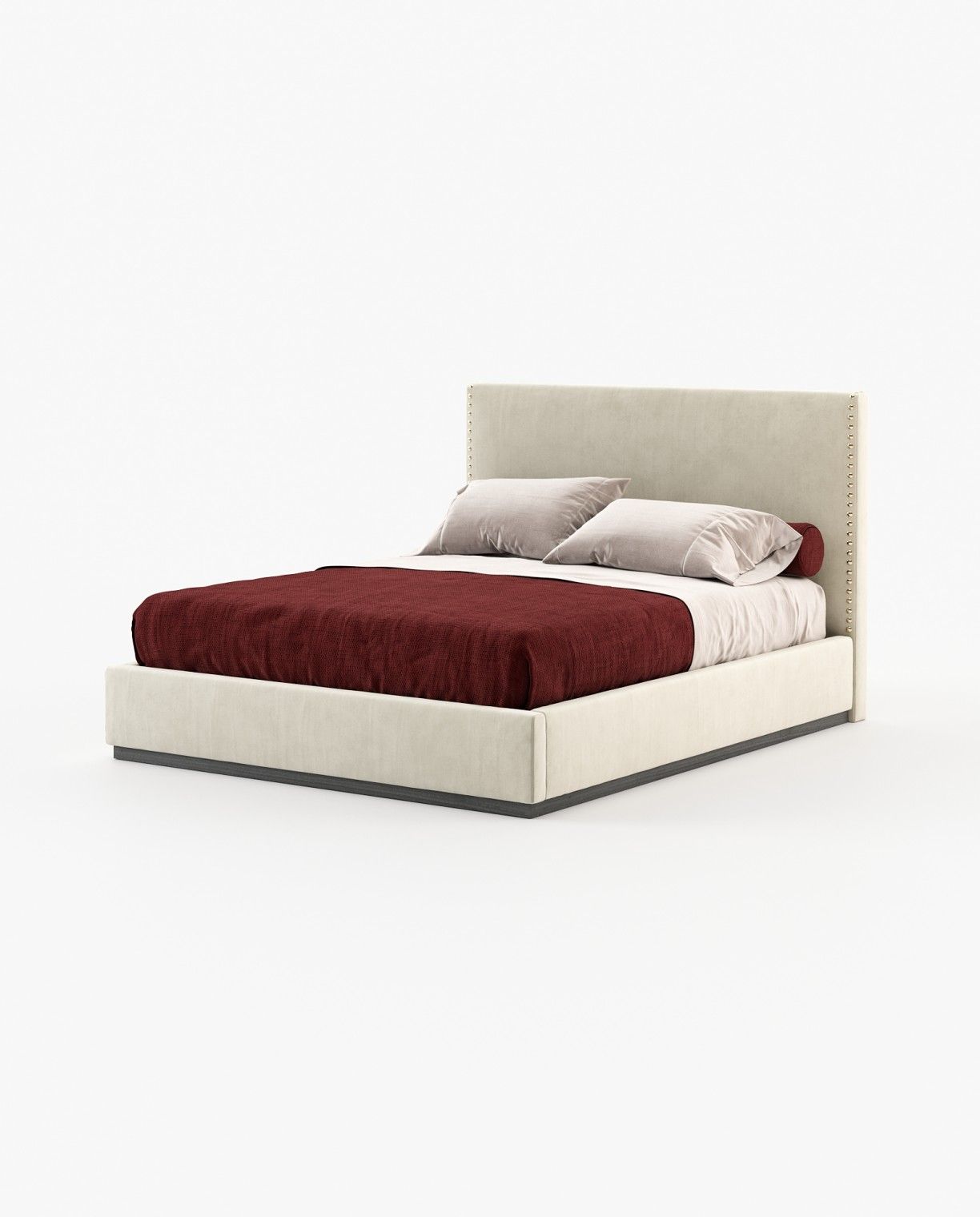 Laskasas MARLIN Bed & Headboard Vienna Cream - Araco Interiors