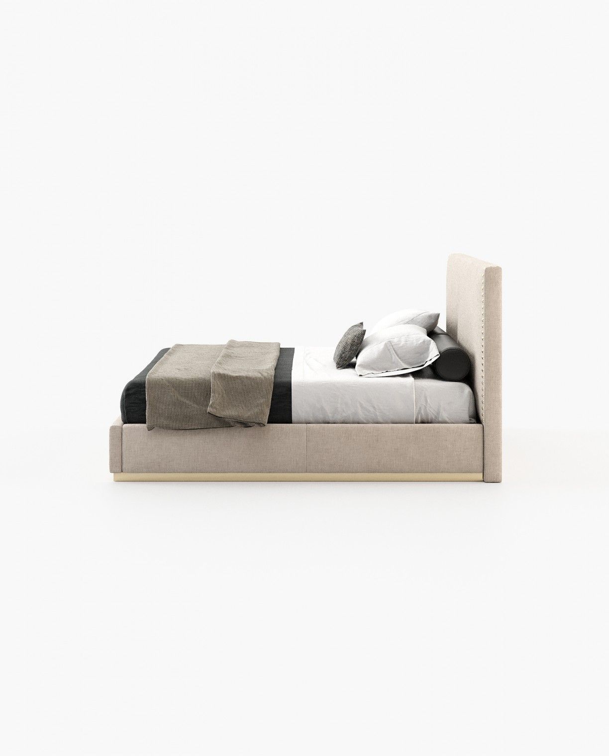 Laskasas MARLIN Bed & Headboard Xangai White - Araco Interiors