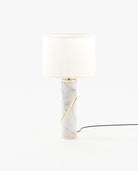 Laskasas MARTIN Table & Desk Lamp Carrara Marble - Araco Interiors