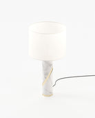 Laskasas MARTIN Table & Desk Lamp Carrara Marble - Araco Interiors