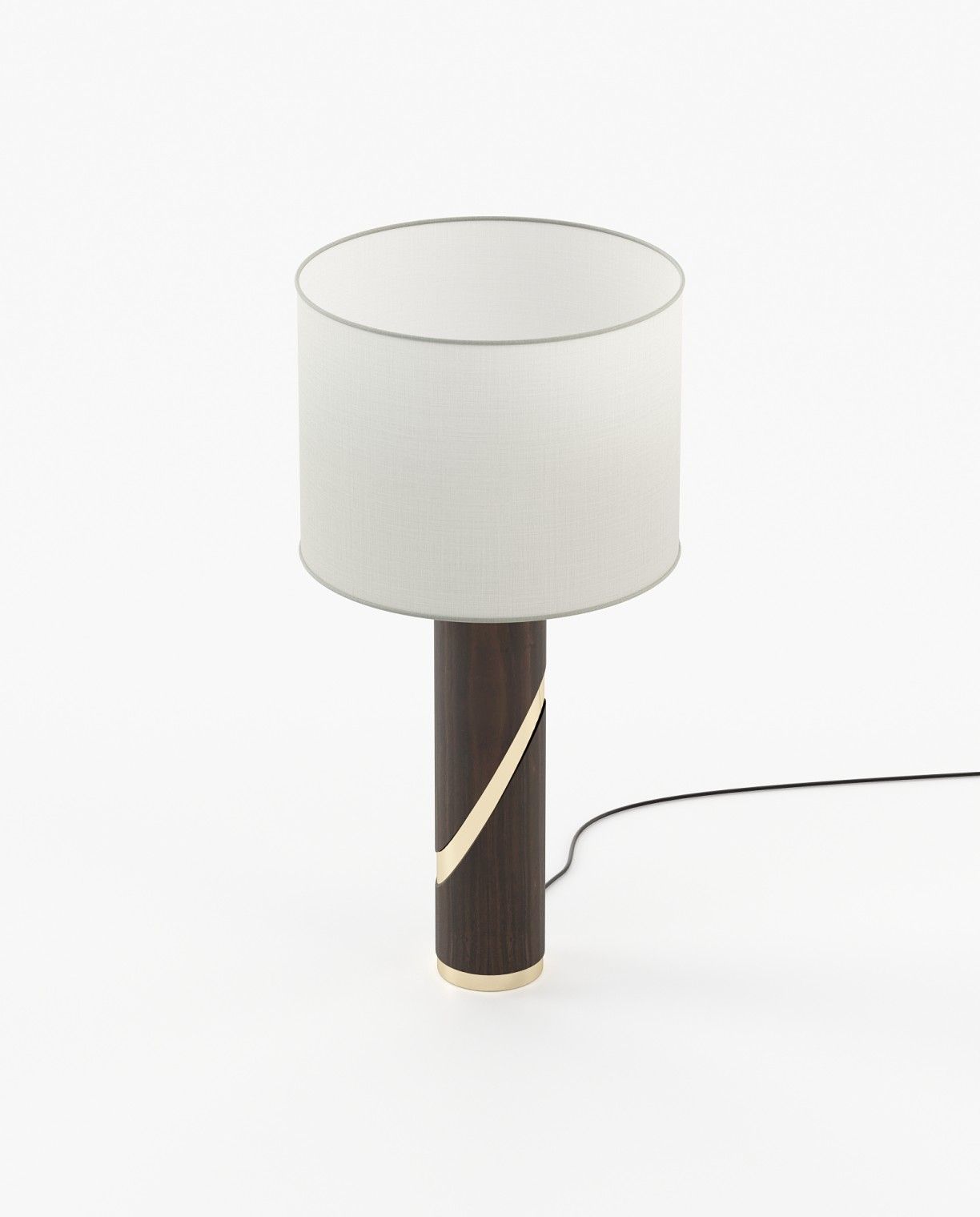 Laskasas MARTIN Table & Desk Lamp Smoked Eucalyptus Veneer Matte - Araco Interiors