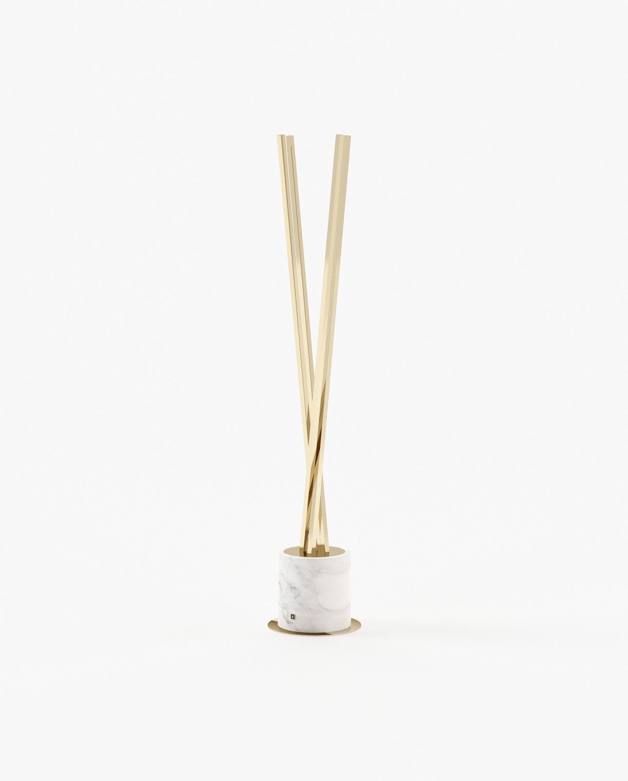 Laskasas MATT Coat & Umbrella Stand Carrara Marble - Araco Interiors