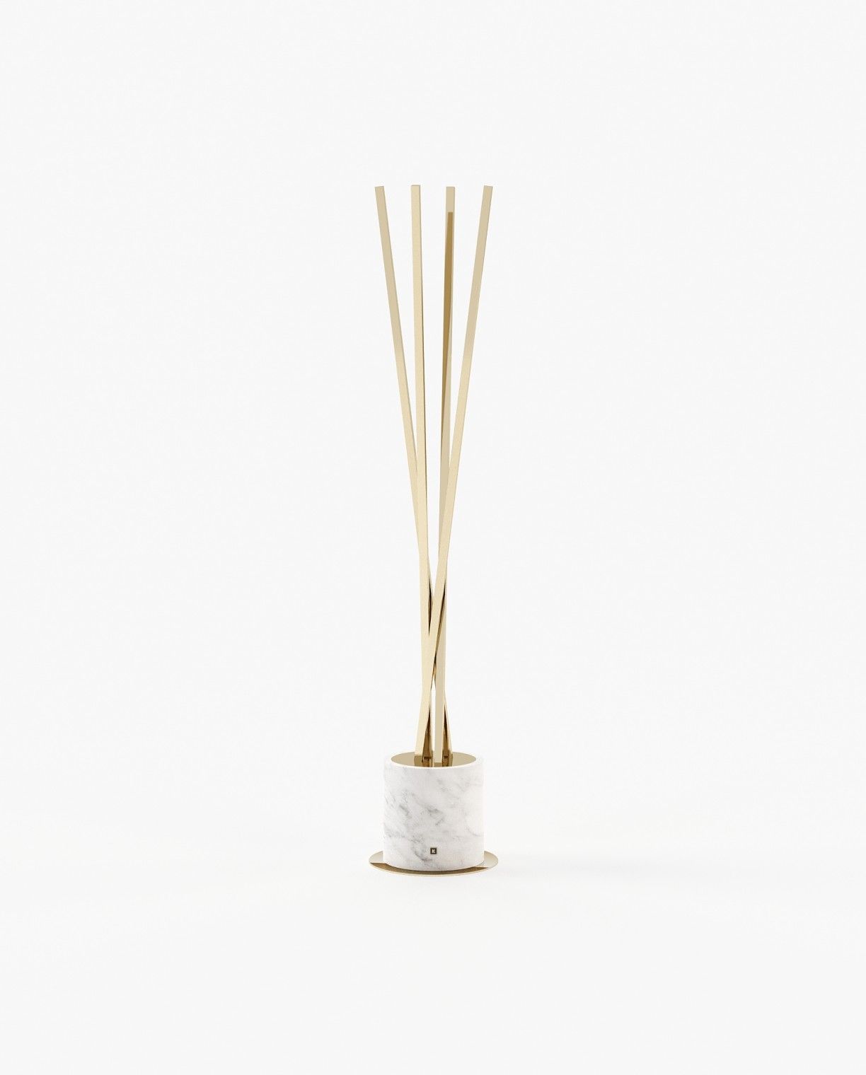 Laskasas MATT Coat & Umbrella Stand Carrara Marble - Araco Interiors