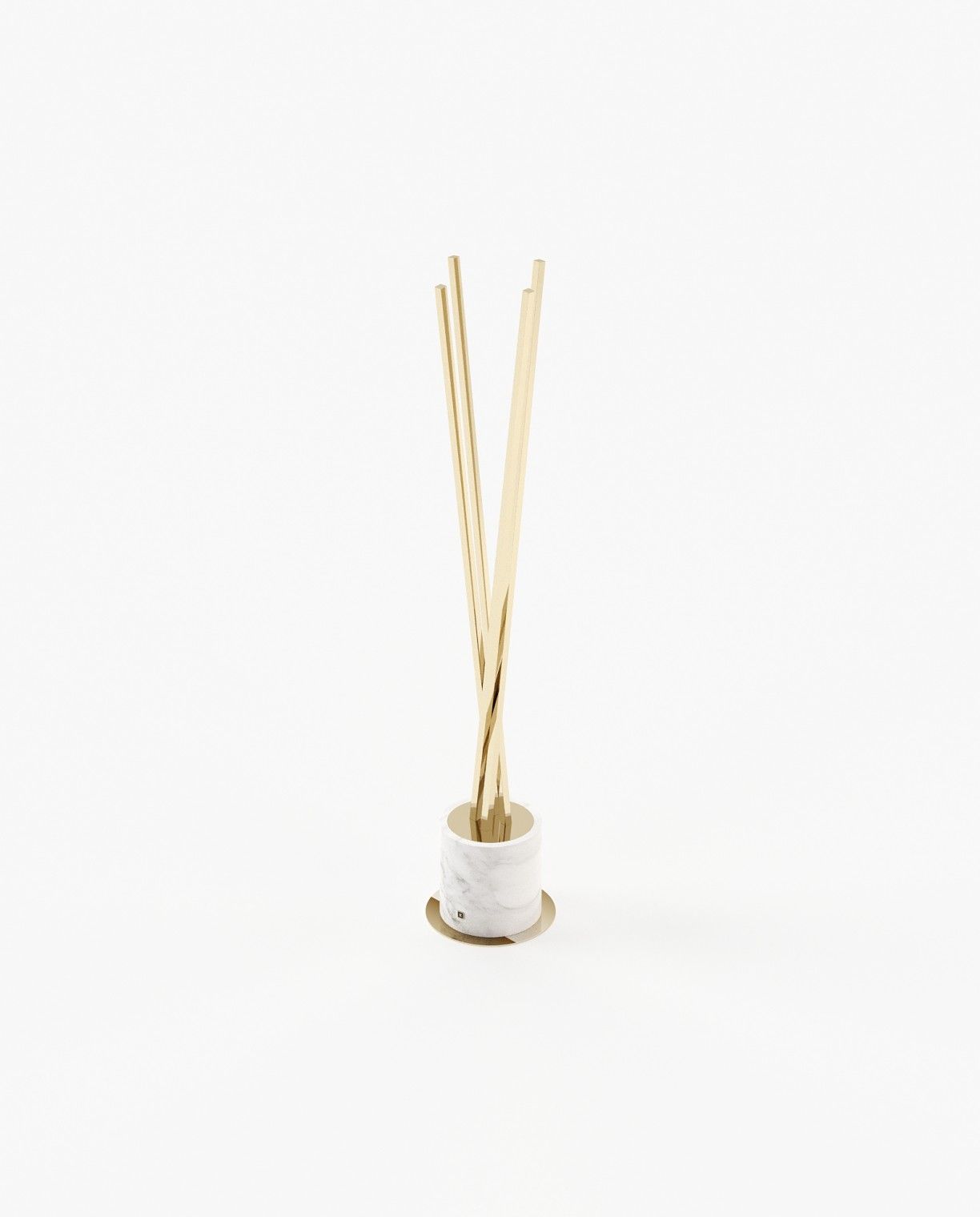 Laskasas MATT Coat & Umbrella Stand Carrara Marble - Araco Interiors