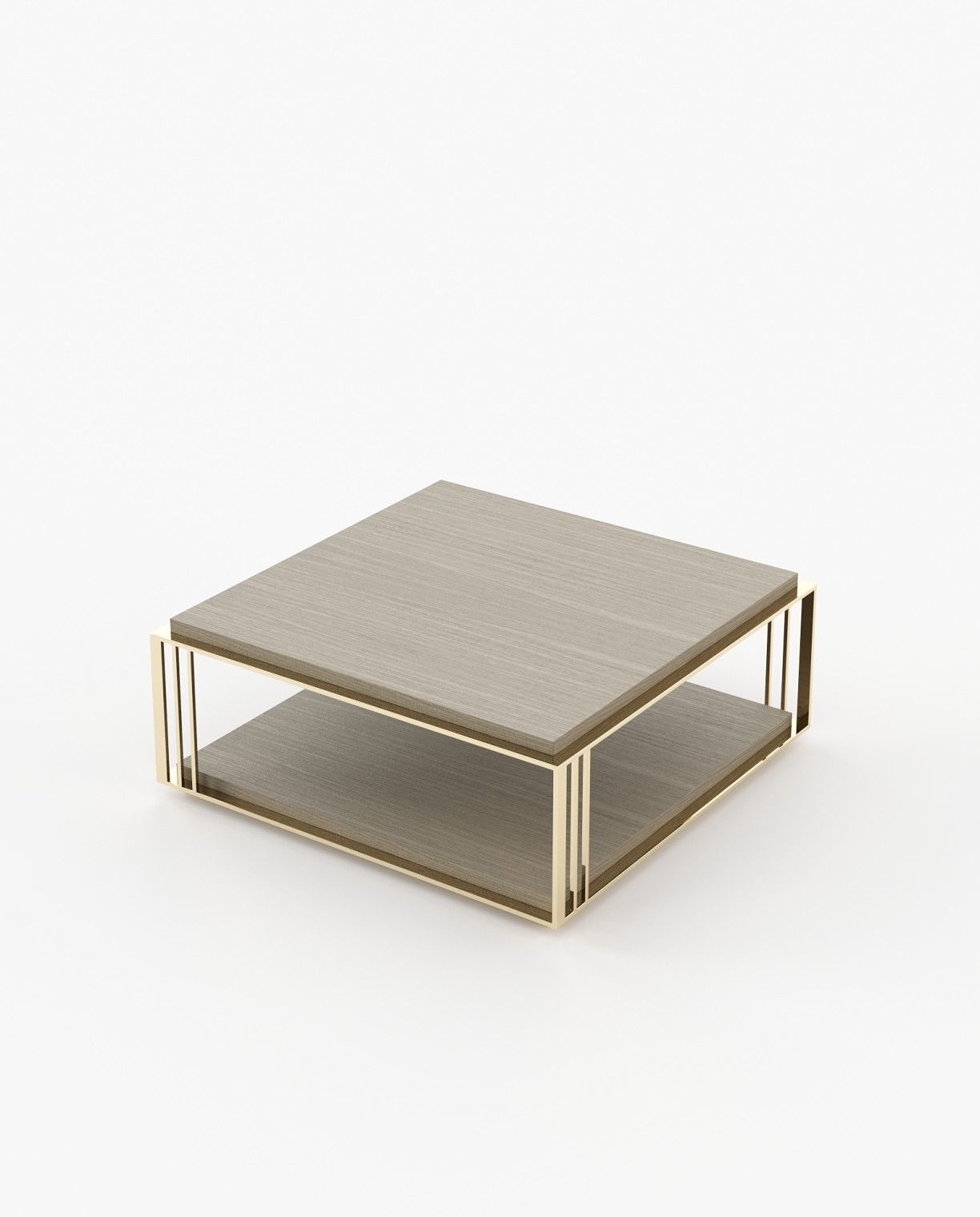 Laskasas MEGAN Coffee Table Aged Oak Veneer Matte - Araco Interiors