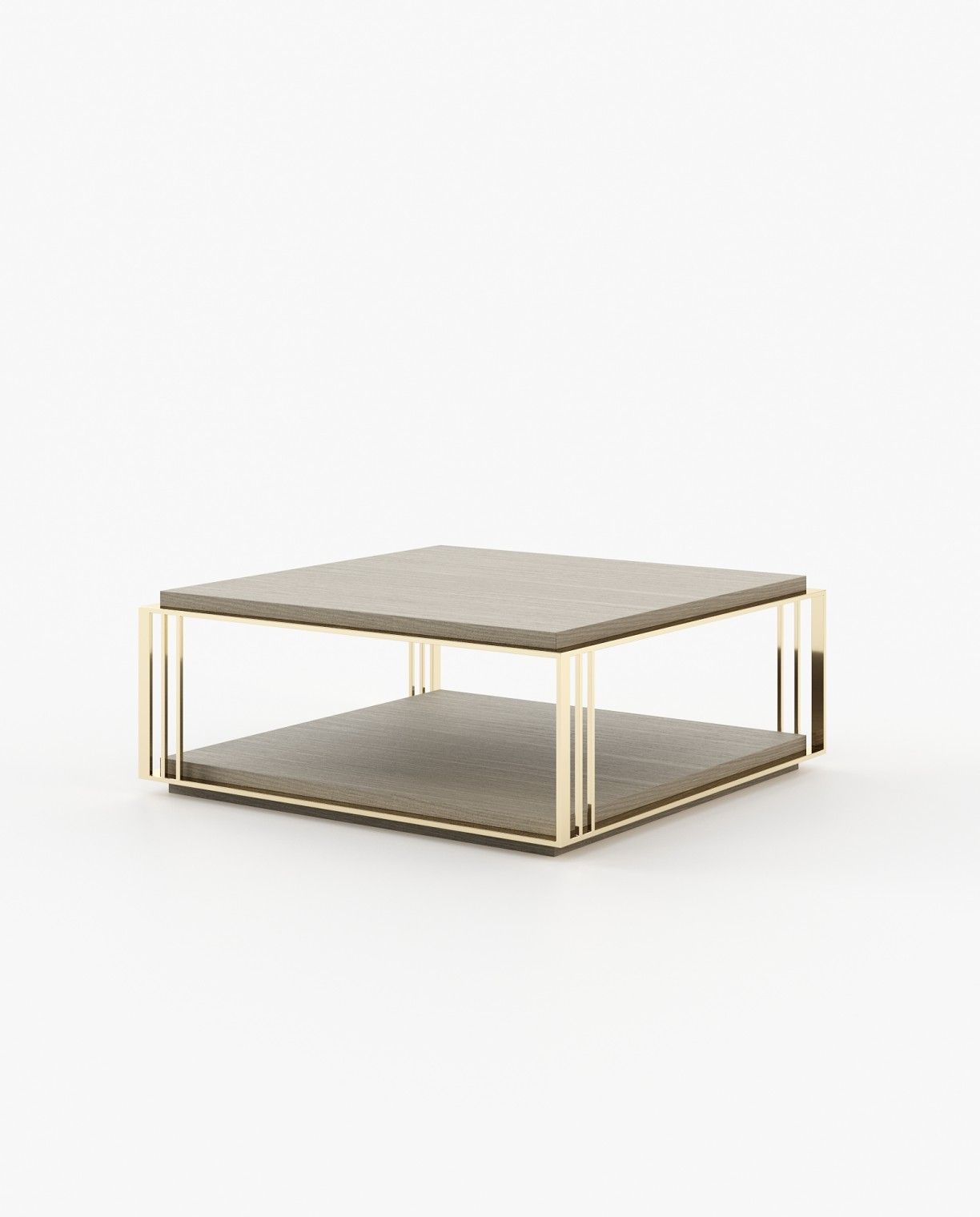 Laskasas MEGAN Coffee Table Aged Oak Veneer Matte - Araco Interiors