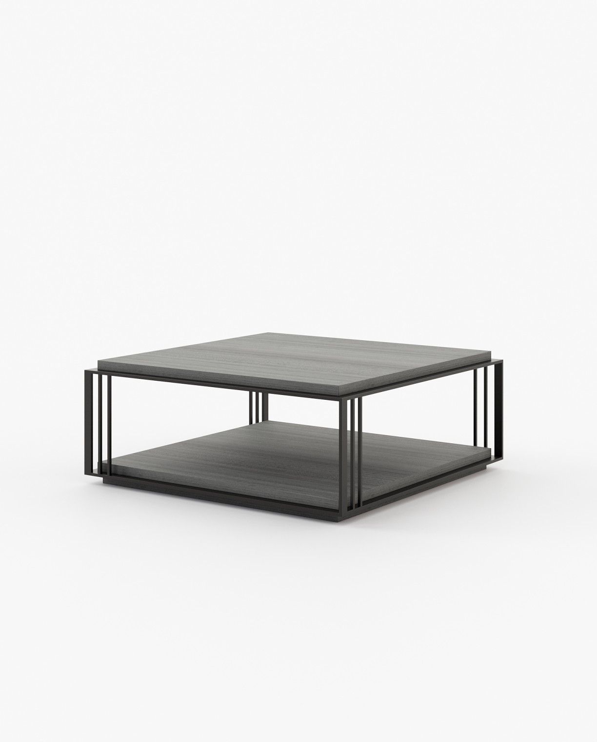 Laskasas MEGAN Coffee Table Grey Eucalyptus Veneer Matte - Araco Interiors