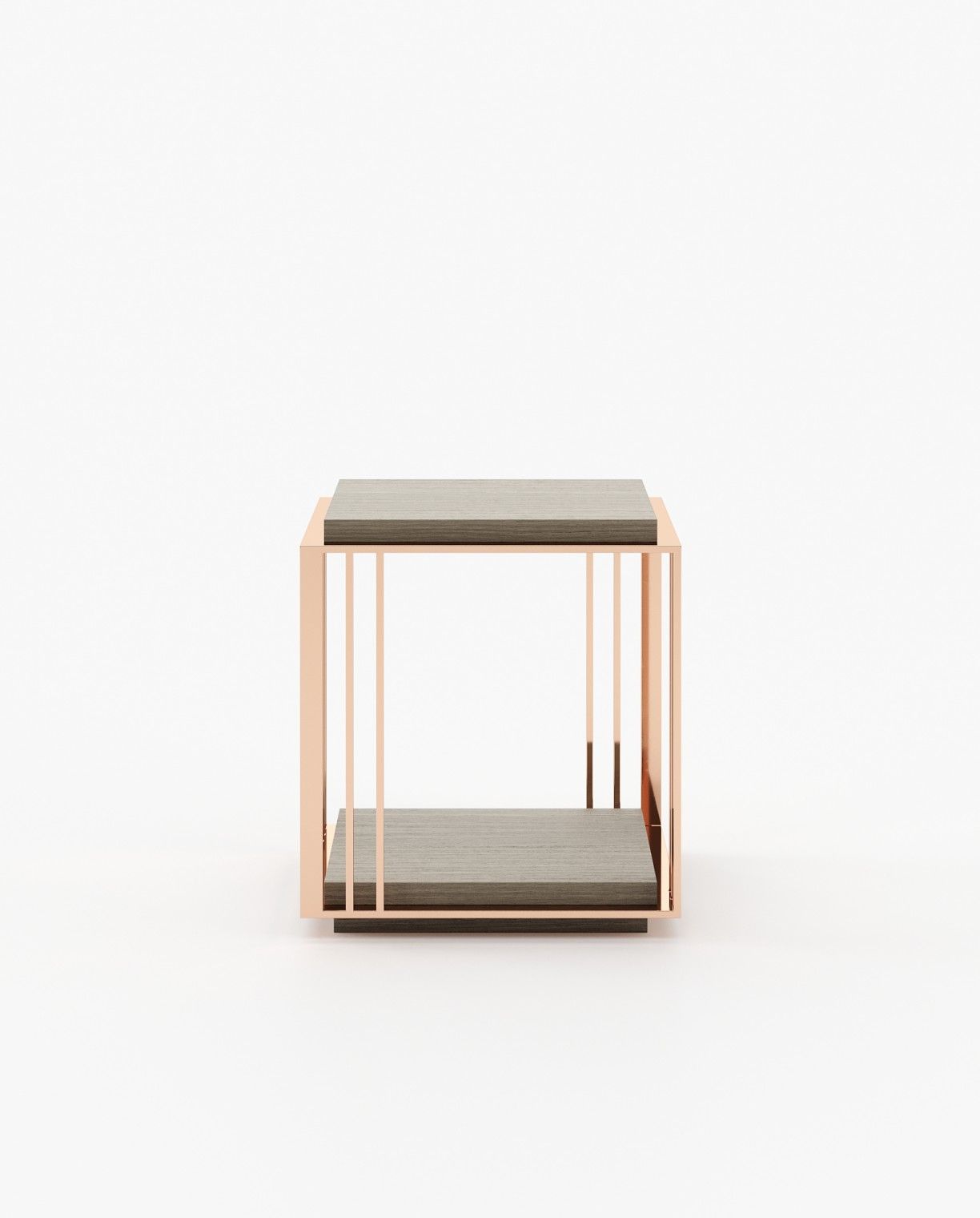 Laskasas MEGAN Nest & Side Table Aged Oak Veneer Matte - Araco Interiors