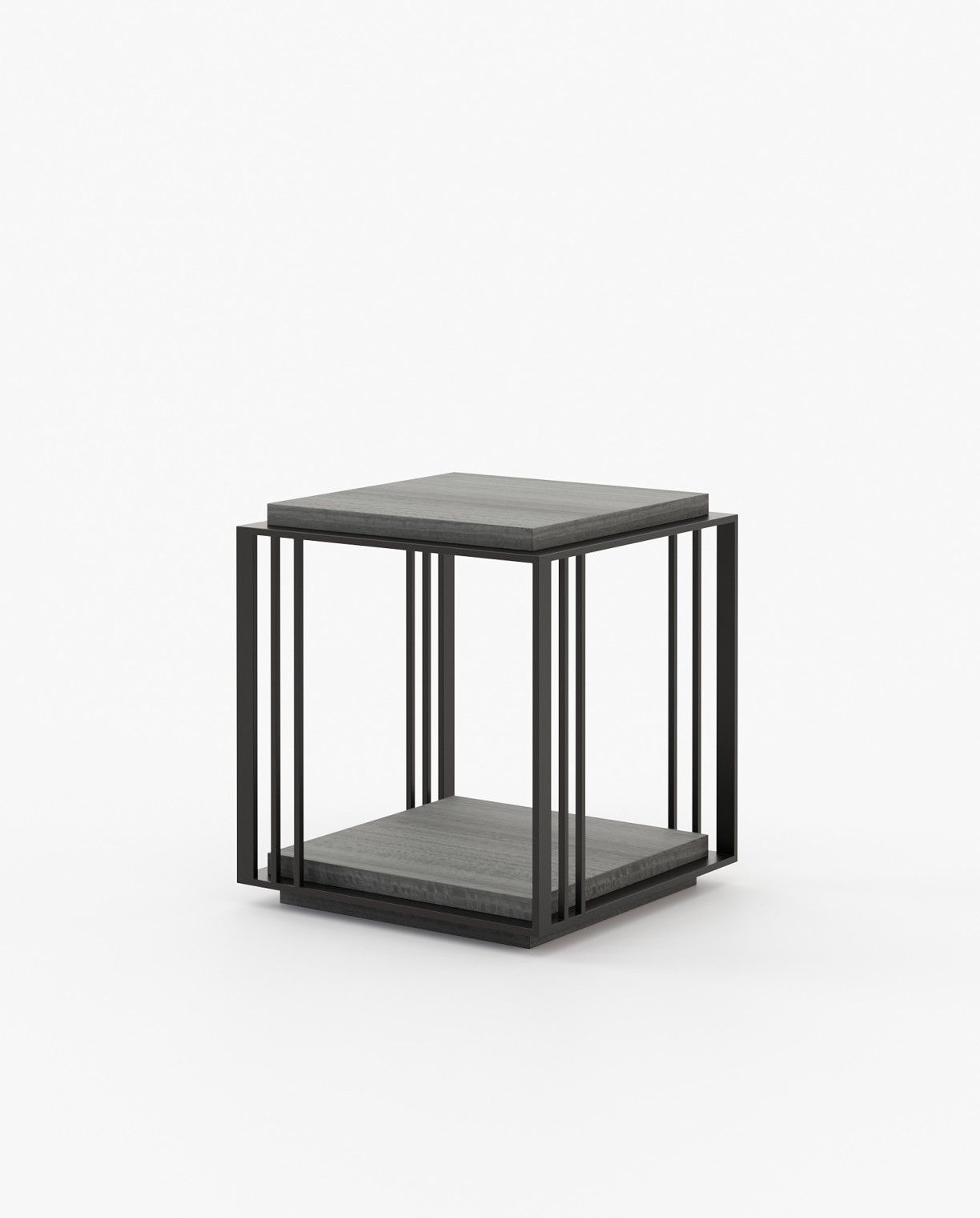 Laskasas MEGAN Nest & Side Table Grey Eucalyptus Veneer Matte - Araco Interiors