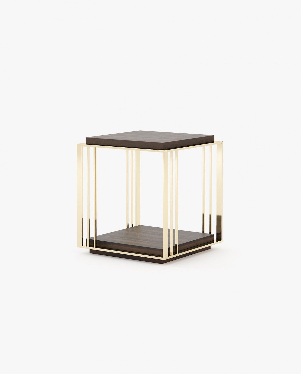 Laskasas MEGAN Nest & Side Table Smoked Eucalyptus Veneer Matte - Araco Interiors