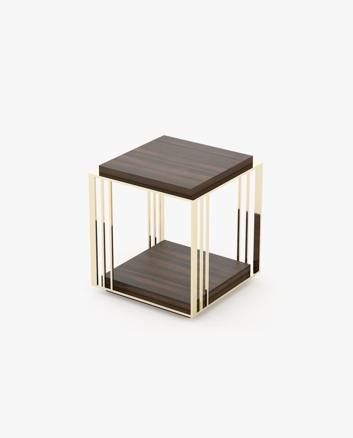 Laskasas MEGAN Nest & Side Table Smoked Eucalyptus Veneer Matte - Araco Interiors