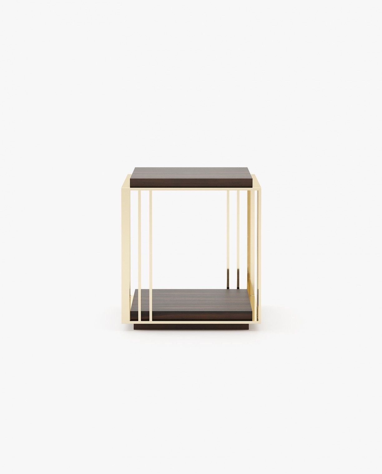 Laskasas MEGAN Nest & Side Table Smoked Eucalyptus Veneer Matte - Araco Interiors