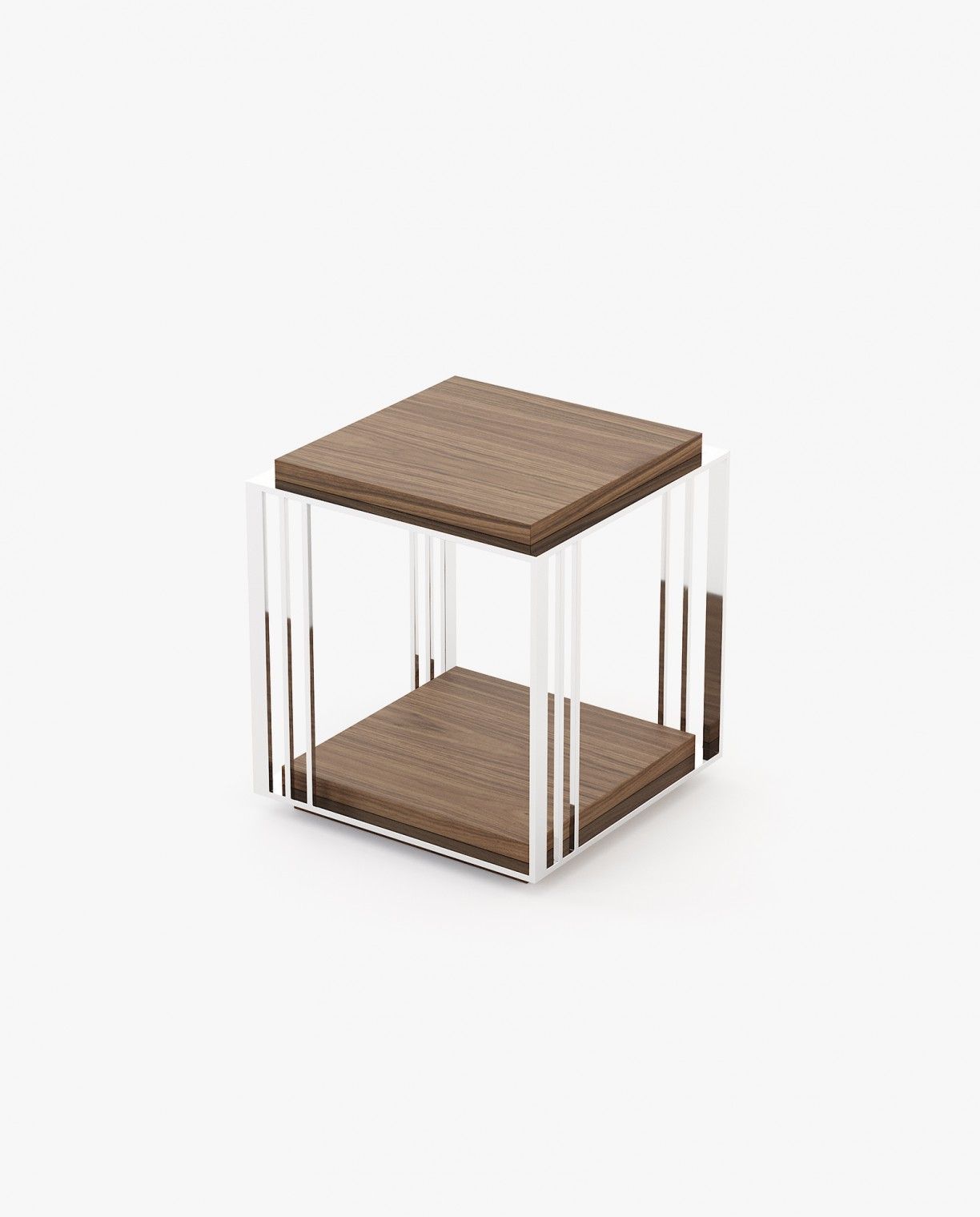 Laskasas MEGAN Nest & Side Table Walnut Veneer Matte - Araco Interiors