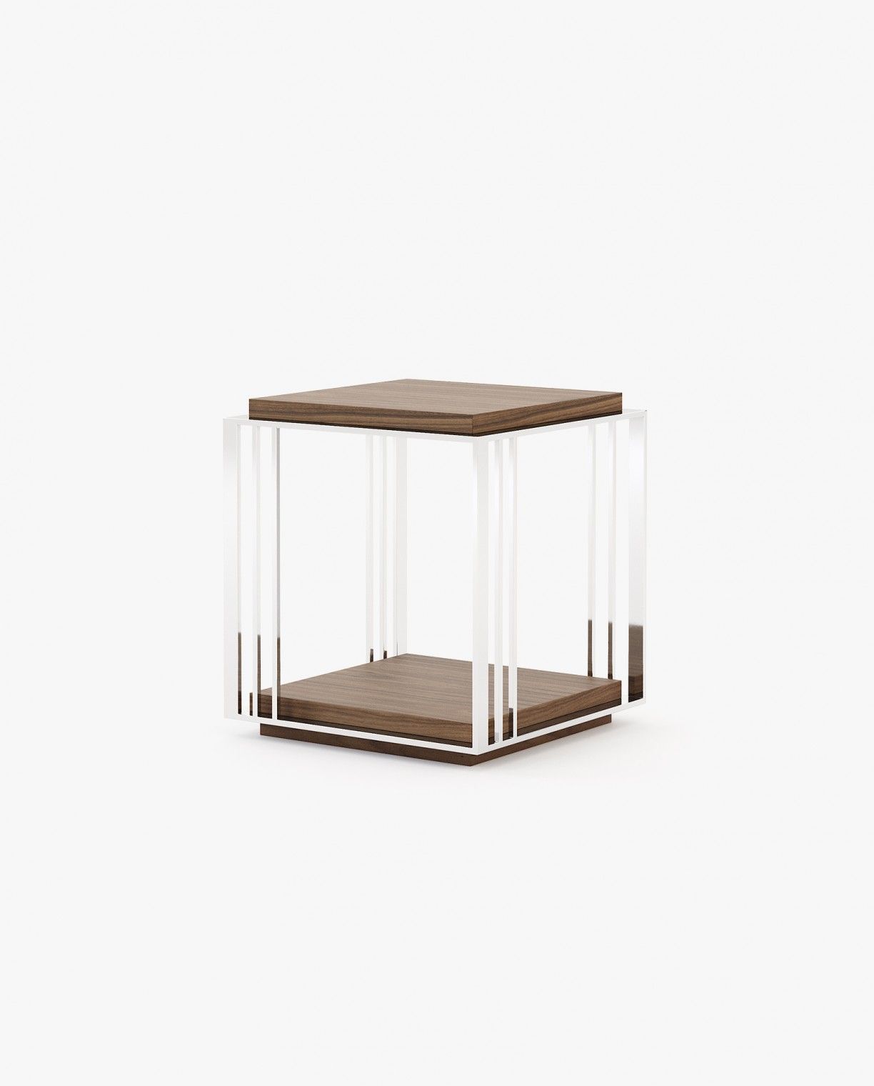 Laskasas MEGAN Nest & Side Table Walnut Veneer Matte - Araco Interiors