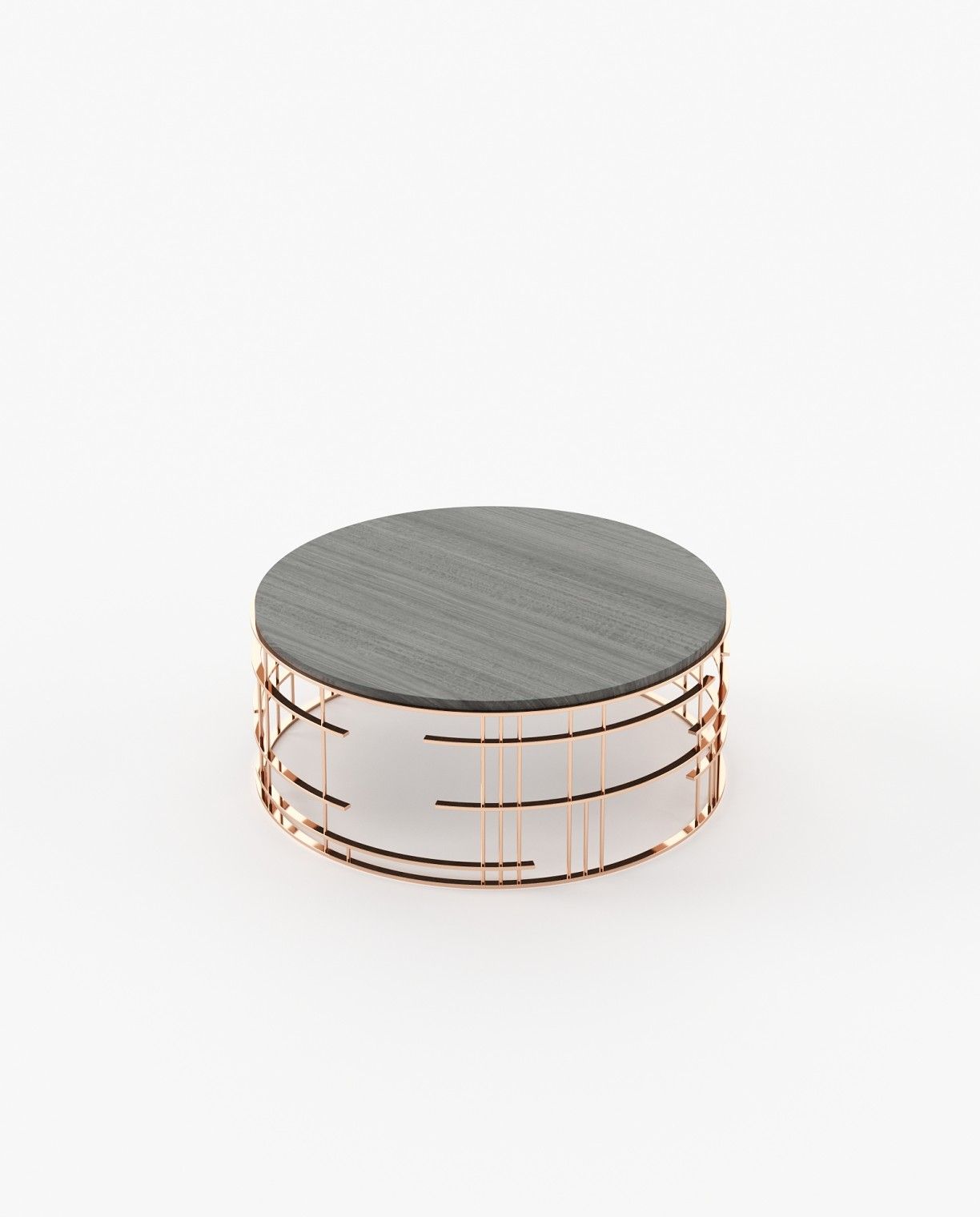 Laskasas MERCY Coffee Table Grey Eucalyptus Veneer Matte - Araco Interiors