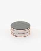Laskasas MERCY Coffee Table Grey Eucalyptus Veneer Matte - Araco Interiors