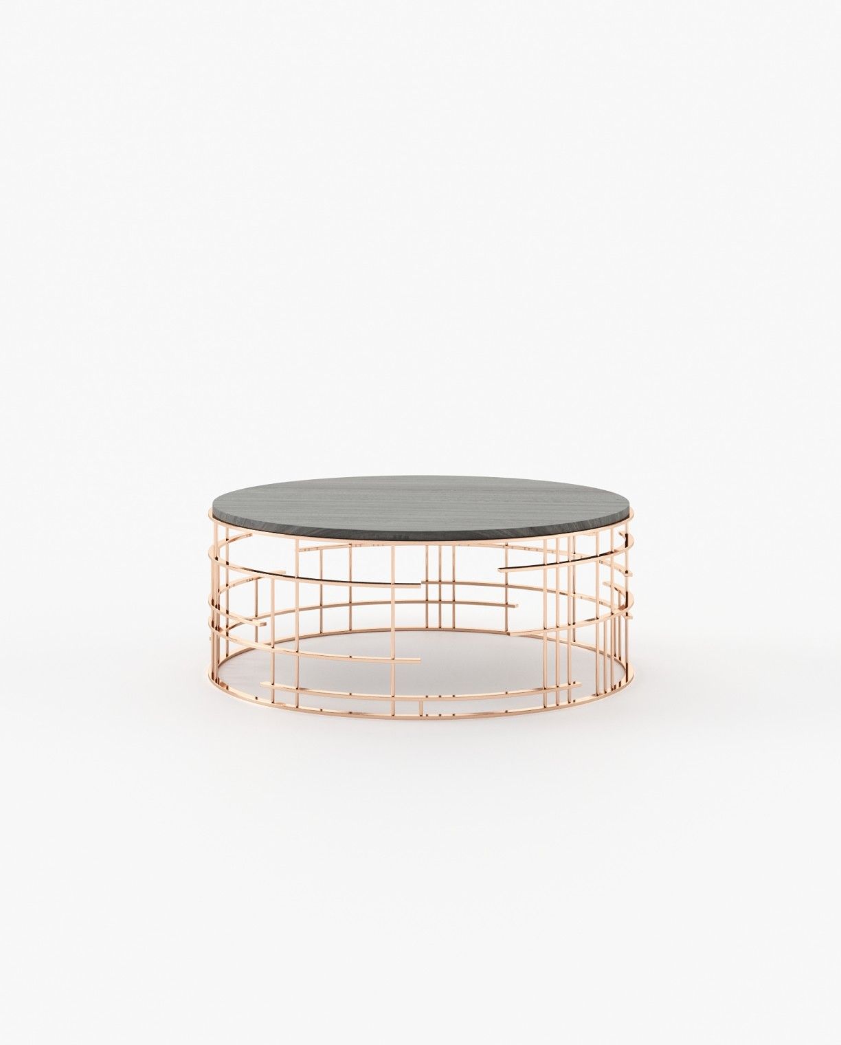 Laskasas MERCY Coffee Table Grey Eucalyptus Veneer Matte - Araco Interiors