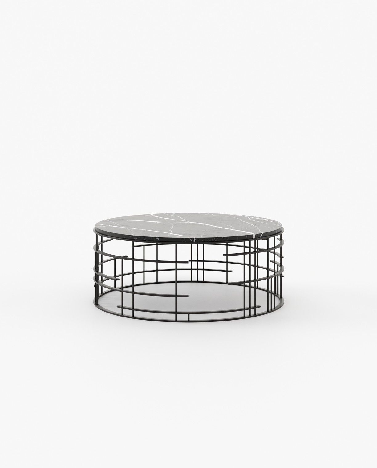 Laskasas MERCY Coffee Table Nero Marquina Polished Marble - Araco Interiors