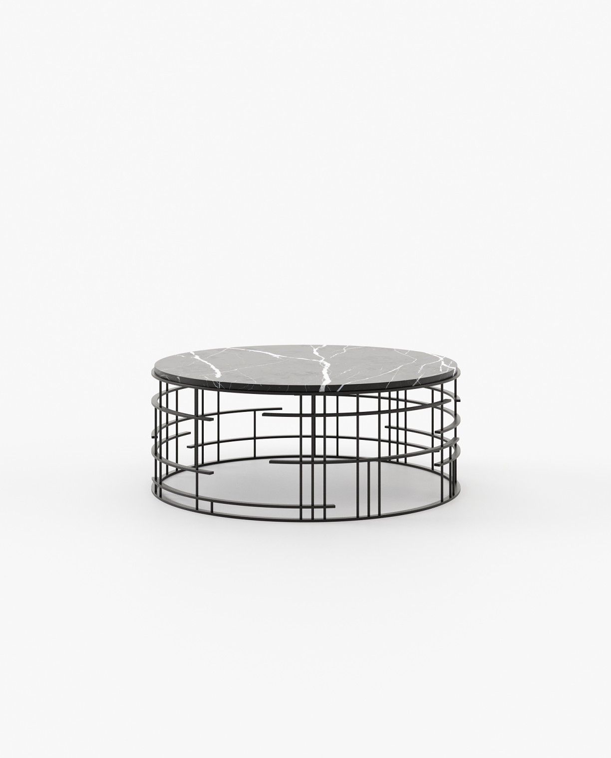 Laskasas MERCY Coffee Table Nero Marquina Polished Marble - Araco Interiors