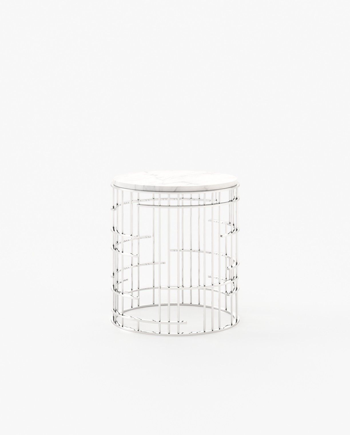 Laskasas MERCY Nest & Side Table Carrara Marble - Araco Interiors