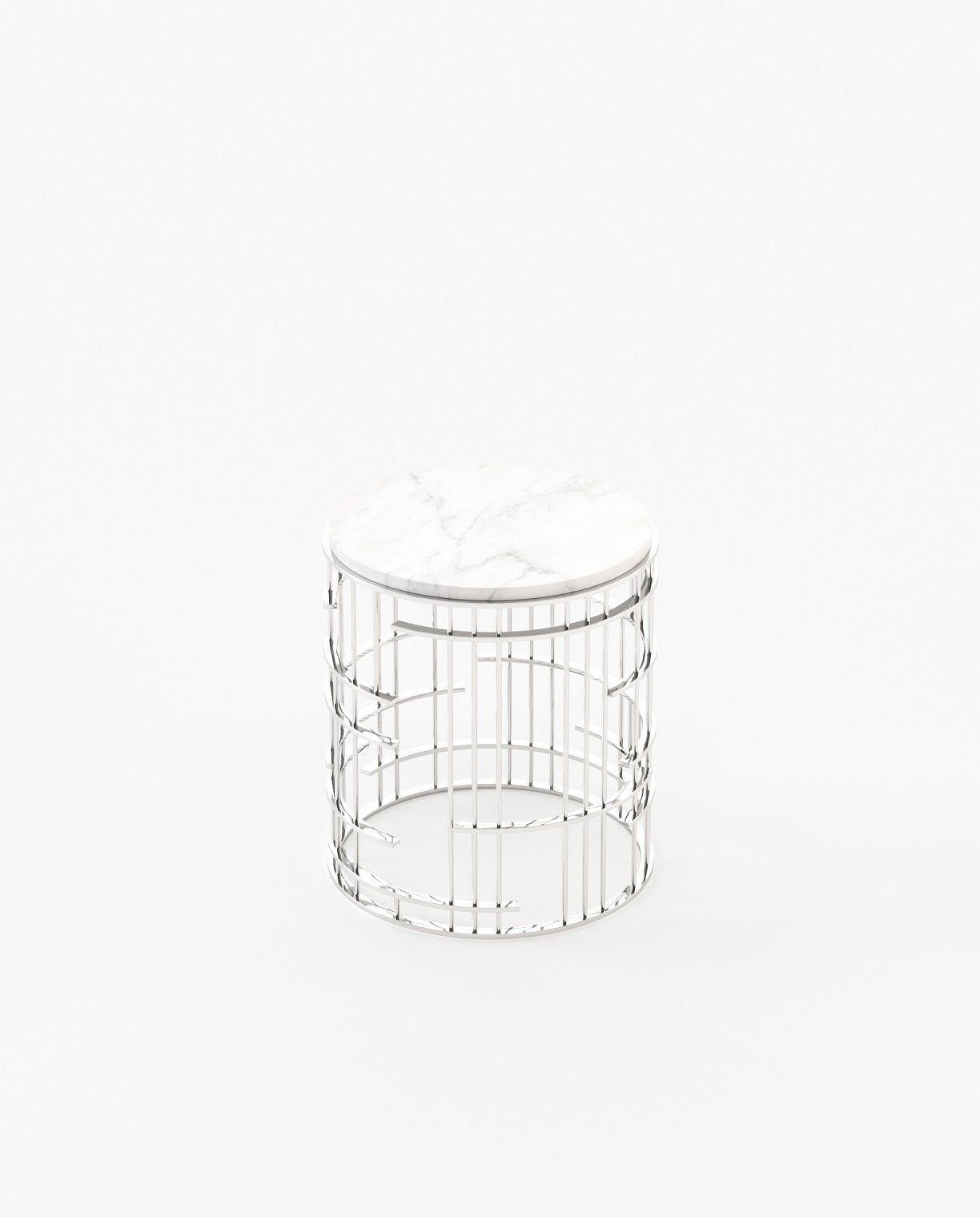 Laskasas MERCY Nest & Side Table Carrara Marble - Araco Interiors