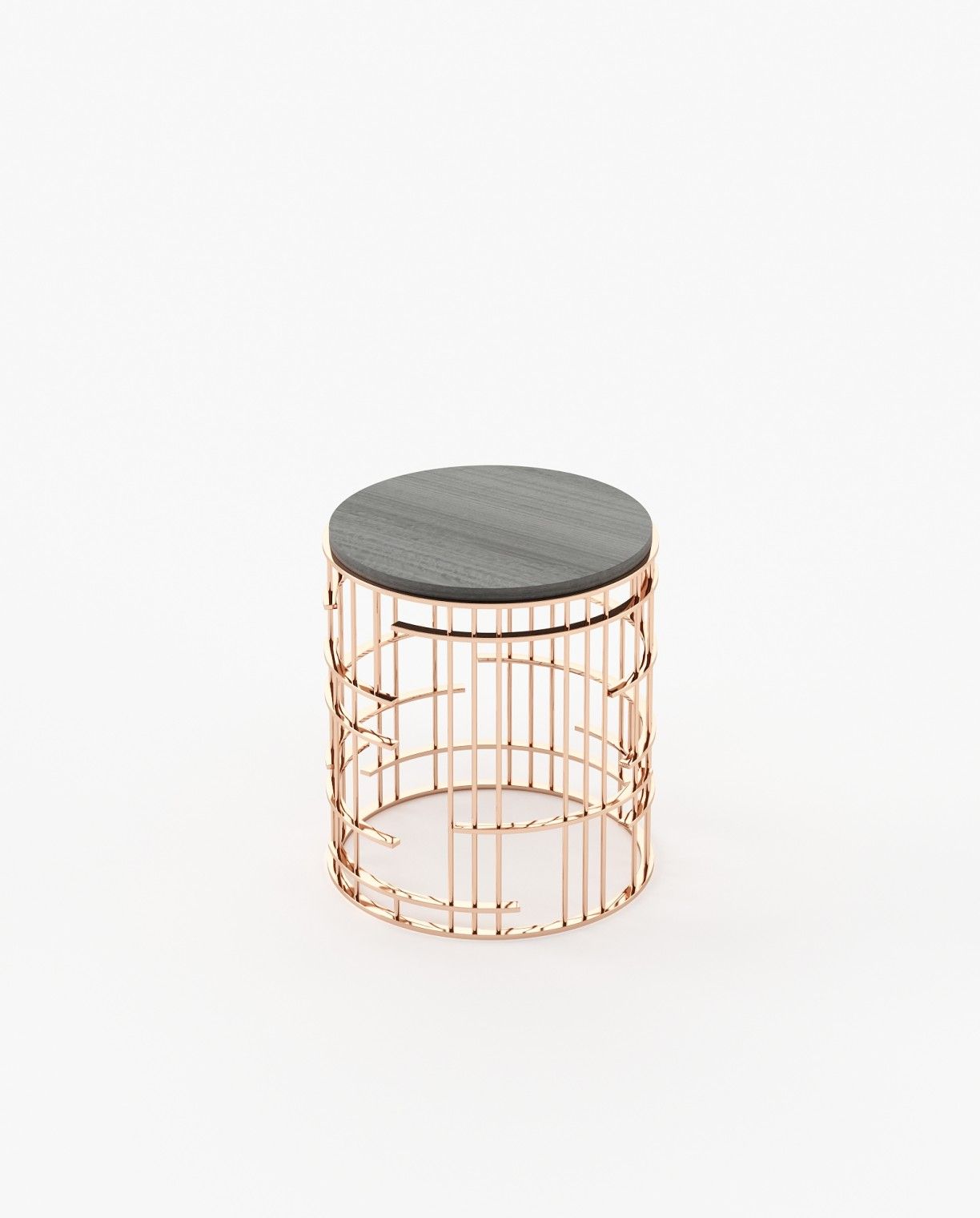 Laskasas MERCY Nest & Side Table Grey Eucalyptus Veneer Matte - Araco Interiors