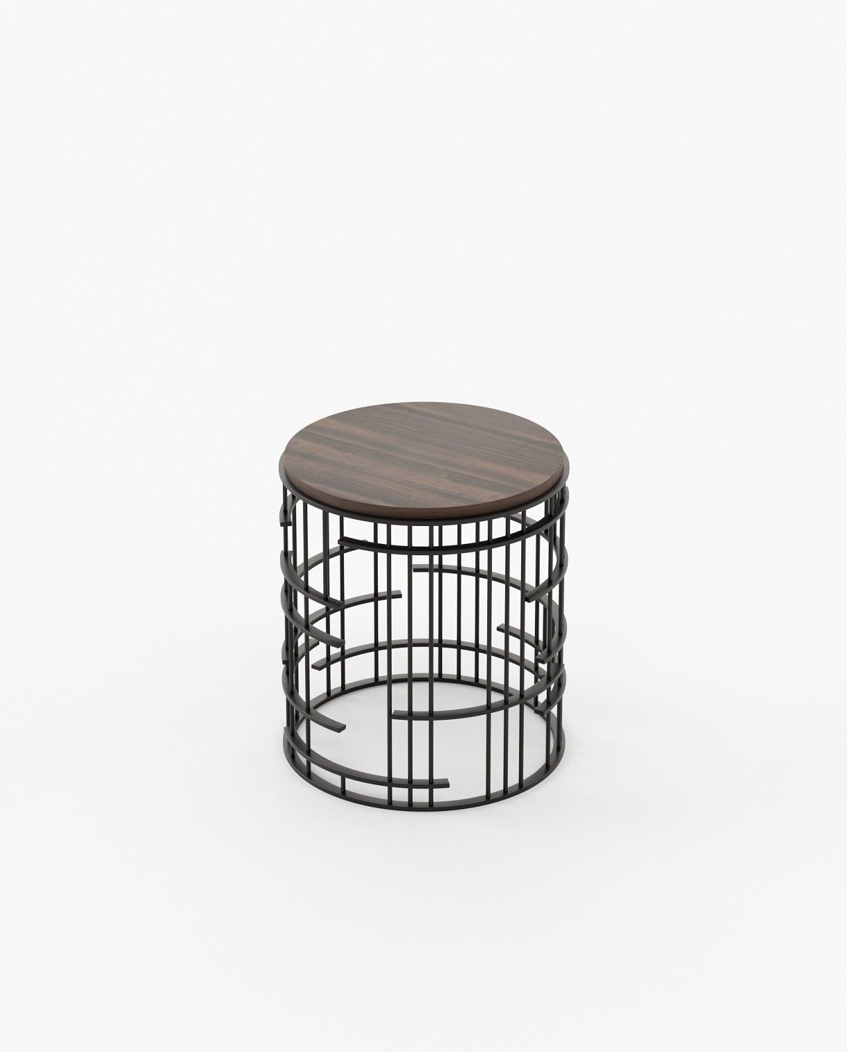 Laskasas MERCY Nest & Side Table Smoked Eucalyptus Veneer Matte - Araco Interiors