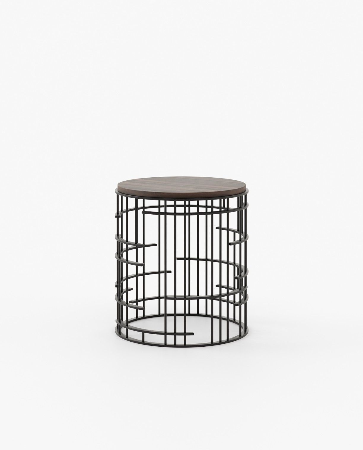 Laskasas MERCY Nest & Side Table Smoked Eucalyptus Veneer Matte - Araco Interiors