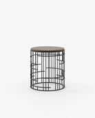 Laskasas MERCY Nest & Side Table Smoked Eucalyptus Veneer Matte - Araco Interiors