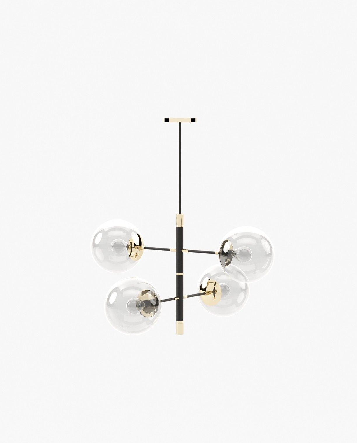 Laskasas MEREDITH Ceiling Light Gilded Polished Stainless Steel - Araco Interiors