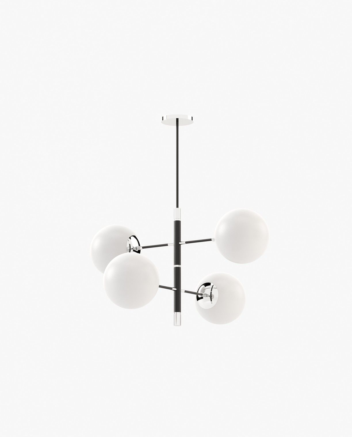Laskasas MEREDITH Ceiling Light Polished Stainless Steel - Araco Interiors